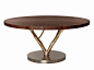 Round walnut table PRIMITIVE | Round table - Ginger & Jagger