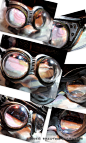 ●代购●蒸汽朋克青蛙眼凸镜护目仿风眼罩机车超酷手工国外原创-淘宝网