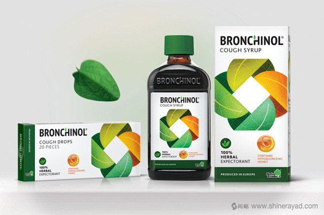 Bronchinol止咳药药品包装设计-...