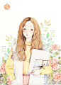 #那仁插画#   加油吧，美少女！（ps:你们喜欢我画些什么呢？下次画给你们）
