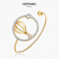 HEFANG Jewelry/何方珠宝 热气球手镯 925银女开口个性创意手环