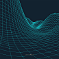 酷炫科技感山脉起伏3D立体背景纹理装饰15 平面设计 抽象元素