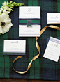 Tartan and Tulle Inspiration Shoot | On Style Me Pretty: http://www.StyleMePretty.com/2014/03/17/tartan-and-tulle-inspiration-shoot/ Charlotte Jenks Lewis Photography | Invitation Suite: Meant To Be Sent