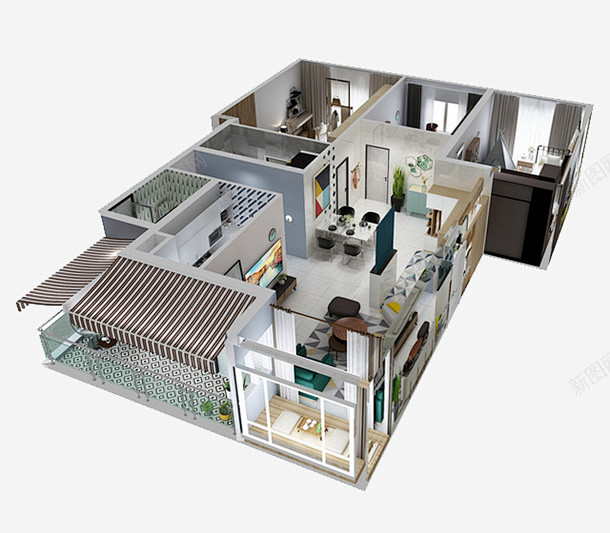 3D家装户型图标