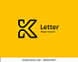 Letter K logo icon design template elements 库存矢量图