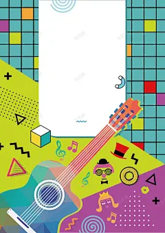 彩色矢量波普音乐培训海报背景 音乐 背景 设计图片 免费下载 页面网页 平面电商 创意素材