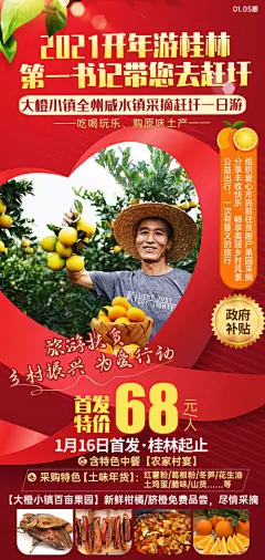 桂林扶贫旅游海报-享设计