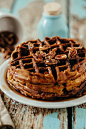 Acorn Squash & Pecan Waffles with Honey and Chipotle