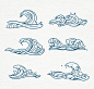 6款手绘蓝色海浪矢量素材.jpg
