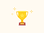 Trophy – Burst Animation muzli cup prize line burst stars trophy icon illustration animation burst after effects gif
