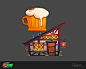 NZA Buildings, Petur Antonsson : These are some of the buildings I did for the game No Zombies Allowed, when I worked at Booyah, inc. NZA was a 2D side-scrolling Town builder, set in the aftermath of the Zombie Apocalypse.