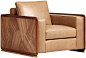 富兰帝斯 FN012SF1 单人沙发-单品-美间（软装设计采购助手）