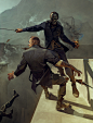 Emily Kaldwin and Corvo Attano, Sergey Kolesov : Concept and Illustrative art of Dishonored 2 game.
Art director: Sébastien Mitton