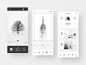 Mono Photo Editor App monochrome minimalist clean camera app camera profile gallery app design mobile ui photo editor photo album photos photograhy minimal ui  ux mobile app ui design