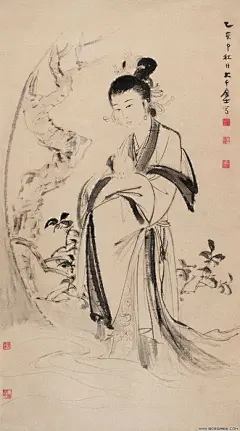 张大千 仕女集＿中国画＿工笔画＿工笔士女＿古代美女＿古典美女＿美女图库 (32).jpg