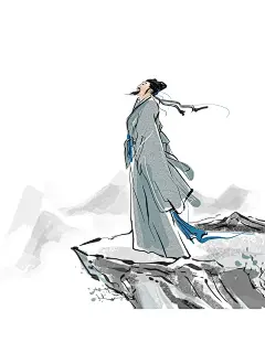 水墨古代人物/免扣元素 - 小红书