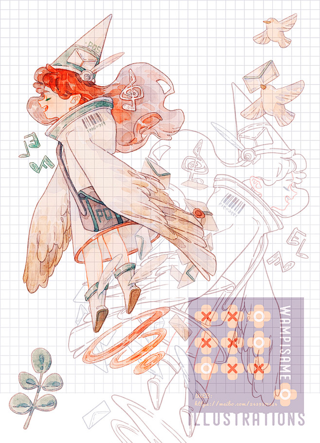 ❤关注公众号：星期五治愈星球，精美插画天...