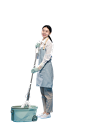 家政保姆保洁服务女性人物免抠元素