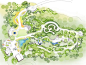 Downing Children's Garden at Botanica Gardens - Wichita, Kansas  Illustrative Plan by Azur Ground: 