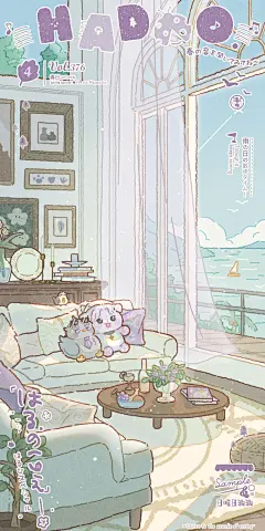 日曜日呀 的橱窗 十一月档oc小动物场景壁纸 - 米画师