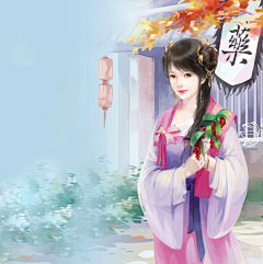 夙醴醉-采集到倾城佳人ゞ水上清莲结碧露,香自飘屋去。彩凤鲜衣着,独候郎归,烛火
