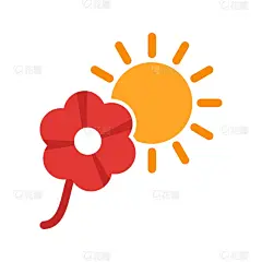 Flower in sunlight