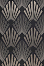 Wallpaper Pontinius (Anthracite, Pearl beige, Black, Silky grey) | Wallpaper from the 70s