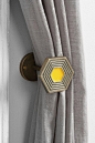 Magical Thinking Textured Hexagon Curtain Tie-Back #urbanoutfitters: 