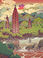 云南行_Huang师傅__插画师作品_涂鸦王国gracg.com
