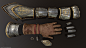 Gauntlets, Eric J Fitch : Gauntlets inspired by Italian medieval armor concepted by me. Thought it would be cool to make gauntlets I could imagine in a RPG game.

The goal was to model a prop to improve my hard surface modeling and texturing workflows. Qu