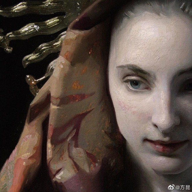 Will St John具象油画头像局部...