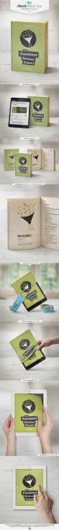 eBook Mock-Up Set书籍场景模型素材作品设计展示贴图模板源文件-淘宝网