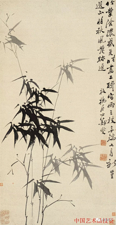 雪小石采集到国画---竹、梅花