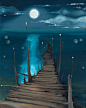 Dock to the Moon by elementerra