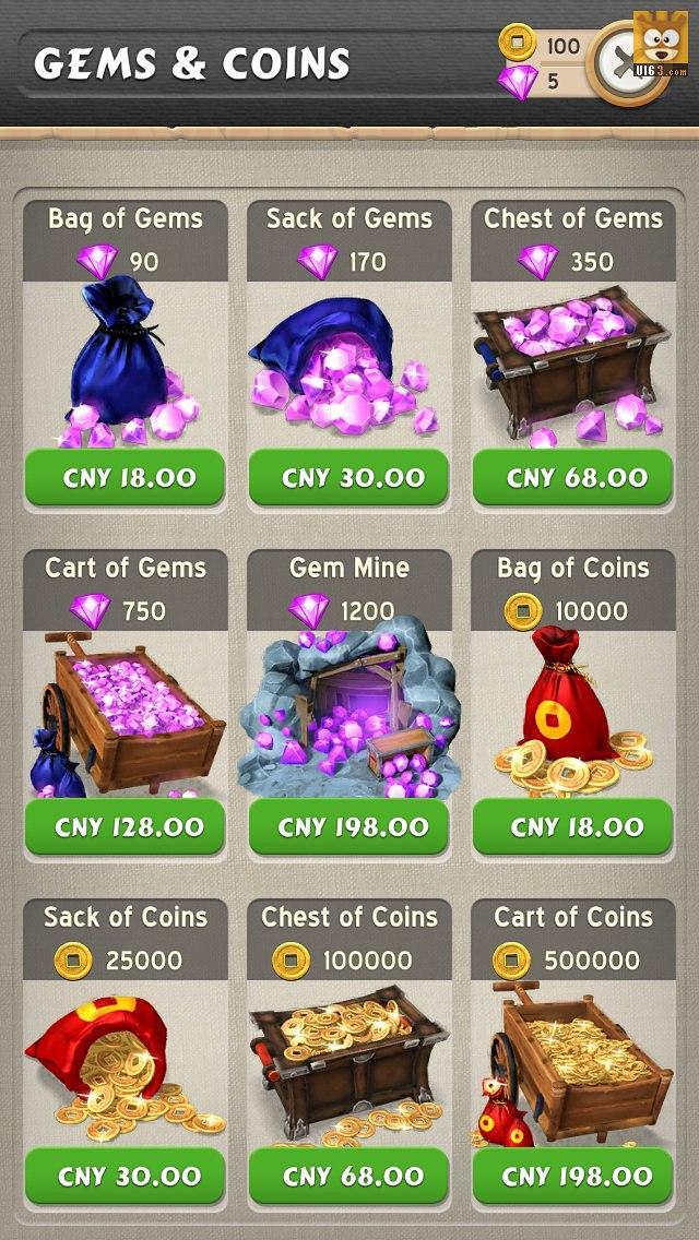 手机游戏《clumsy ninja》界面...