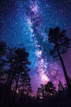 AI~御龙(UI设计师)采集到星空背景
