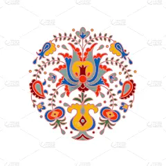 式样,国内著名景点,动物手,东方人,季节,圆形,绿色,华丽的,绘制