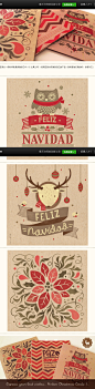 圣诞贺卡上Behance