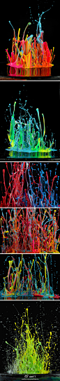 颜料  油漆   震动   微天下：【组图：音乐是什么样子？】德国艺术家马丁-克里马斯有天突然想到“音乐是什么样子？”为了回答这个问题，他选择了一些音乐，把一块泼有各种颜料的隔板放在音箱上，音箱的震动让颜料跳跃起来，他则抓拍下了这些精彩瞬间。