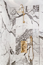 Love the marble and gold so lux