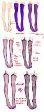 画透明的丝袜时需要注意的一些小tips！ #绘画学习# #插画艺术作品# ​​​​