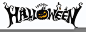 Happy Halloween Text Banner, Vector