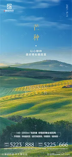 芒种海报-源文件-志设网-zs9.com