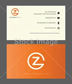 橙色的公司名片#创意名片##名片设计##名片##business card##商务名片##设计素材##矢量图##EPS##礼品卡# #横幅名片#