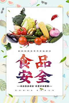 关注食品安全海报展板
