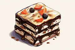 养身补血滋阴美味阿胶美食插画