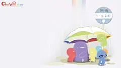  Chicky Rainbow小鸡彩虹宽屏桌面壁纸   #动漫# #精选# #优质#