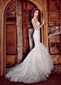 Lazaro Bridal Gowns, wedding dresses Fall 2015 collection。拉萨罗2015秋冬婚纱大片。