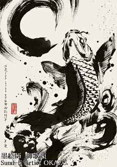 日本墨绘师 御歌头 水墨古风作品|墨绘|古风|水墨_新浪网