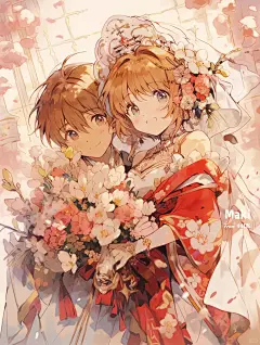 樱狼中式婚纱照 魔卡少女樱